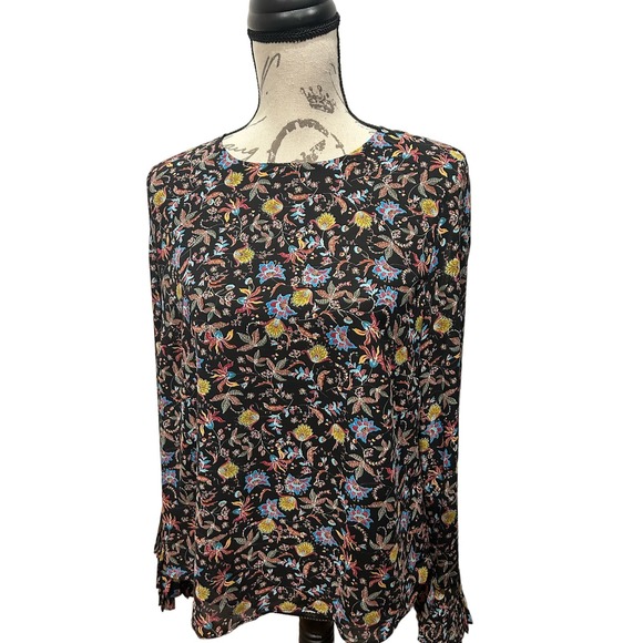 Rose + Olive Blouse Size Large, NWT Flare Sleeves - Picture 1 of 13